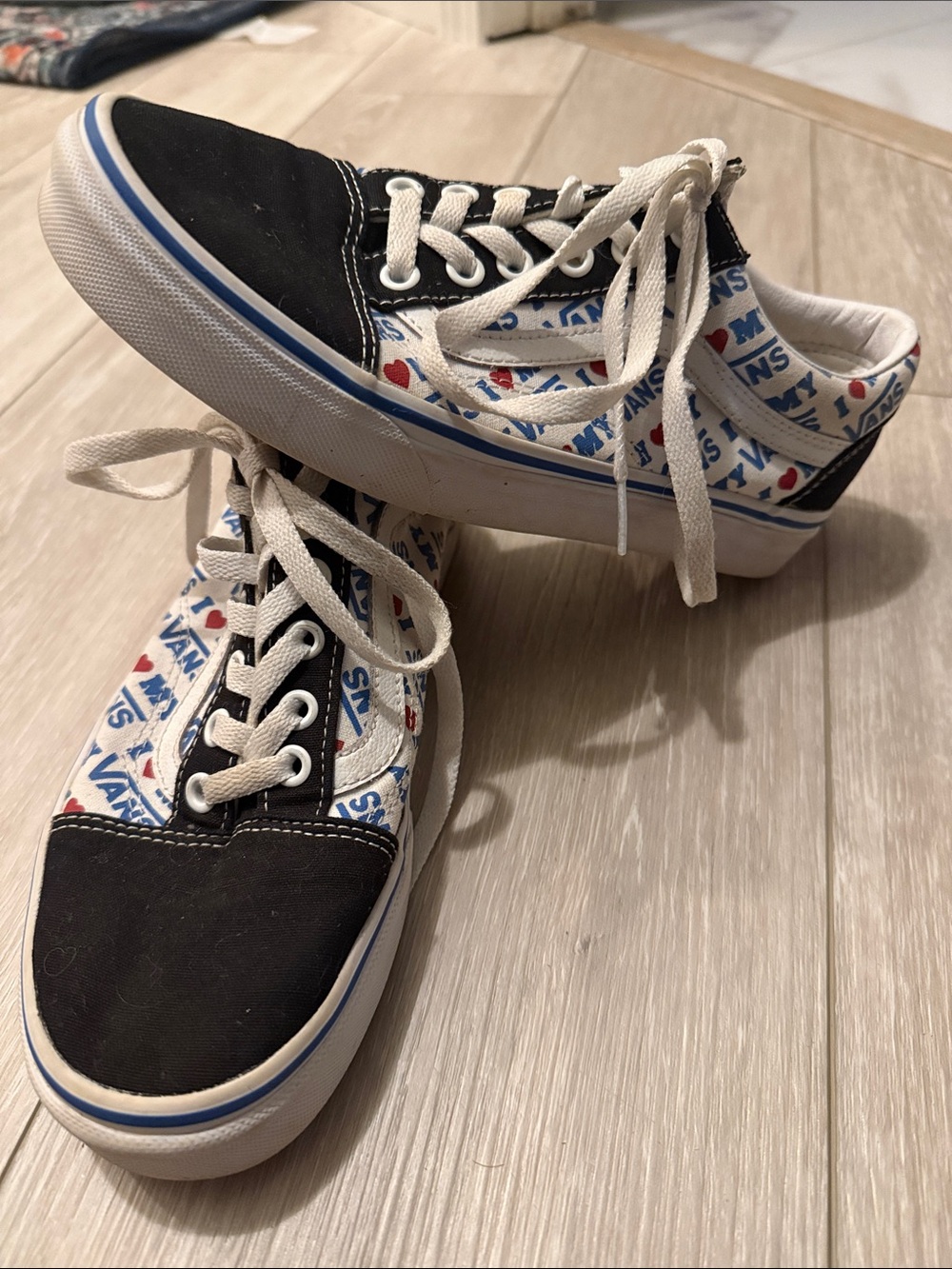 Vans Old Skool sneakers in the "I ❤️ My Vans" print